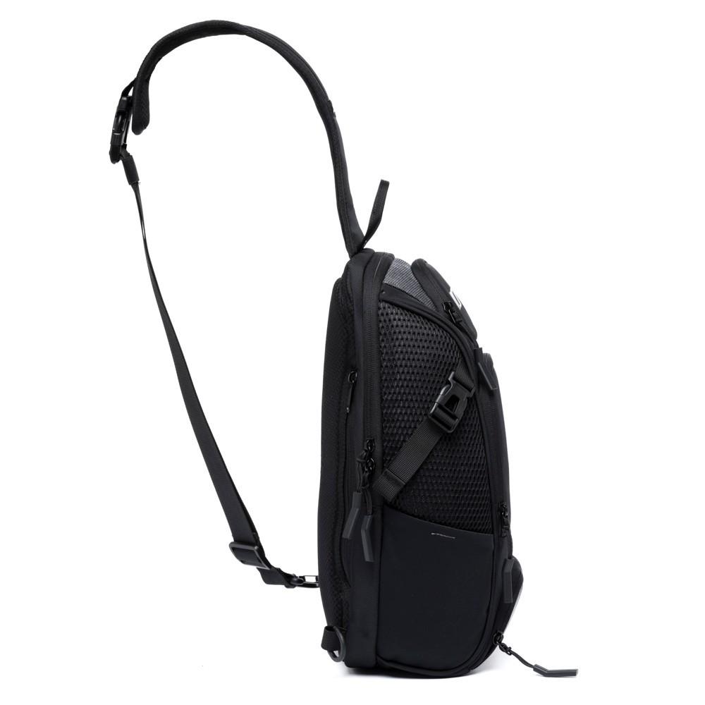 Shoulderbag Preta Grande Resistente Transversal