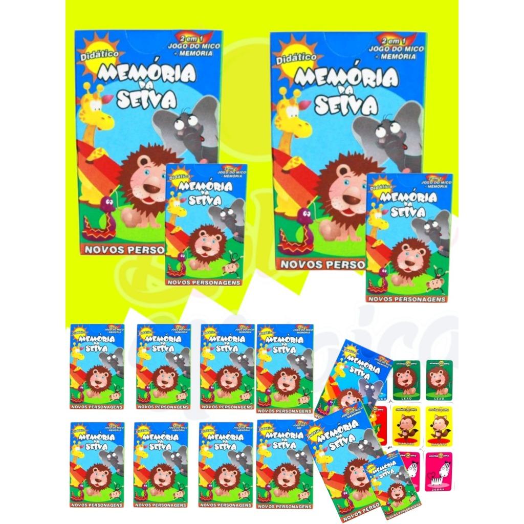 20 Caixinha Kit Jogo Memoria De Selva Lembracinha Safari Infantil Jogo Infantil Festa Prenda Criança