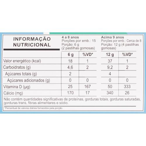 Cálcio + Vitamina D3 Kids - Gummy 100 Natural Com Pectina - 30 Doses - 3VS Nutrition