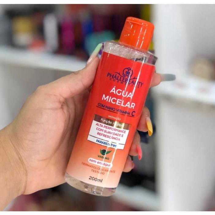 Água Micelar Com Nano Vitamina C Phállebeauty