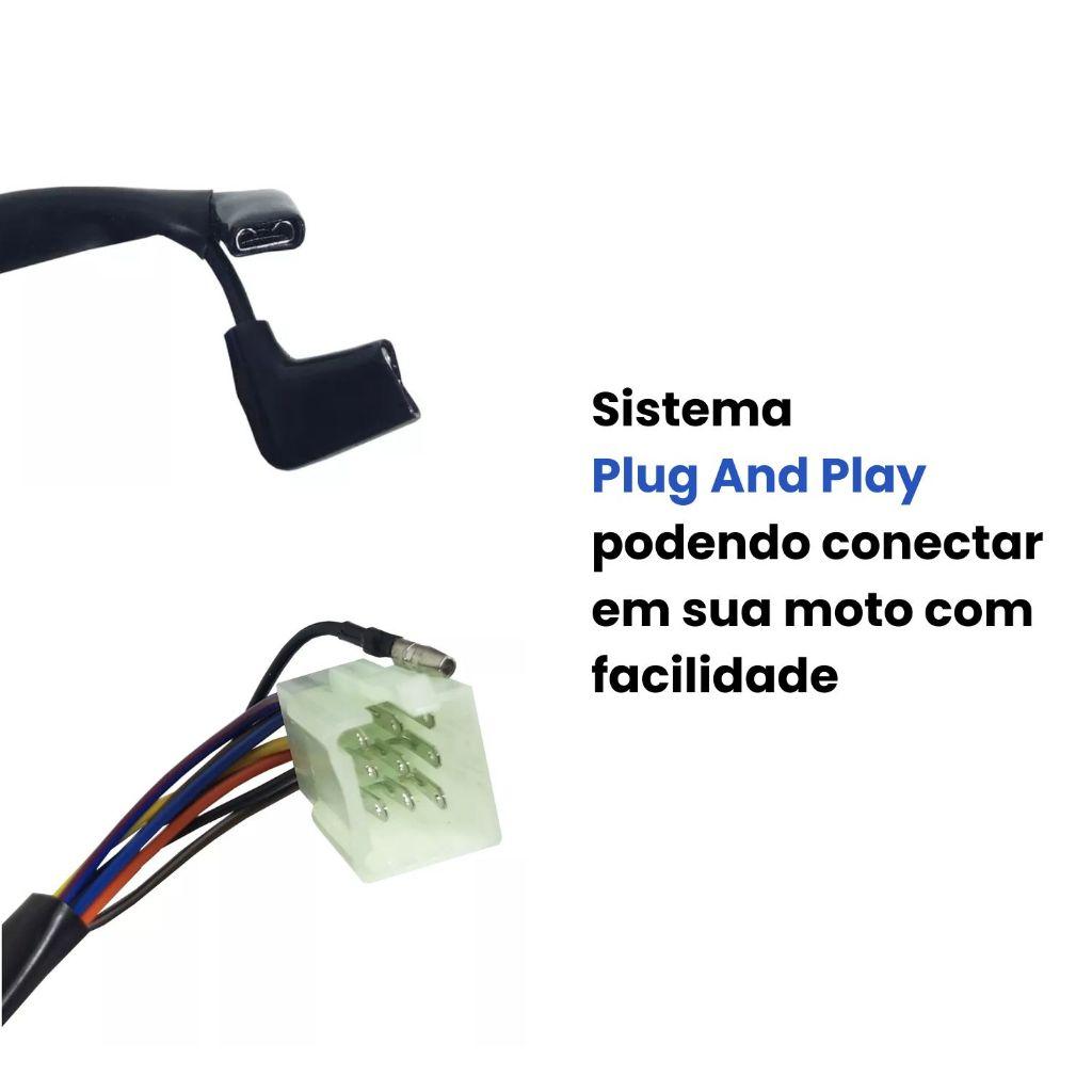 Kit Guidão Cargo Titan 160 Punho Luz Manopla Vazada Roldana Peso Punho