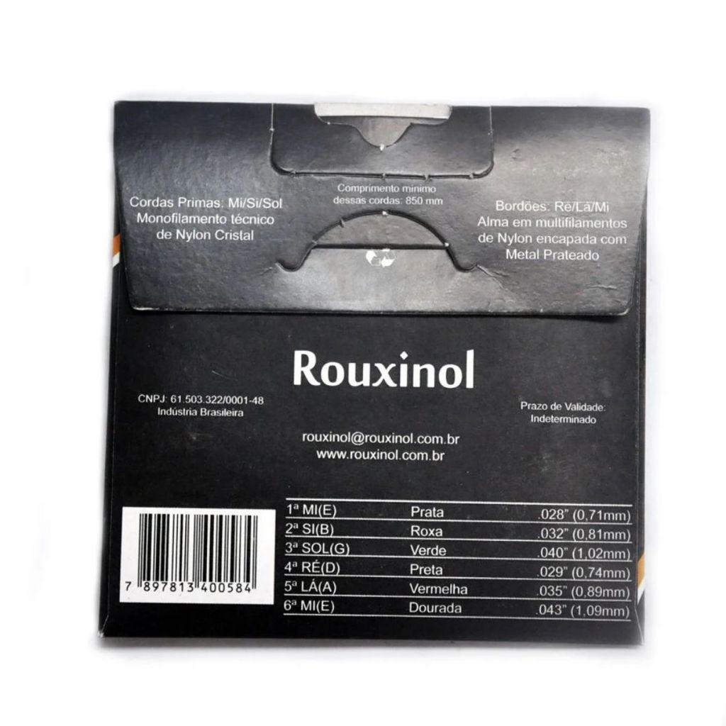 Encordoamento Nylon Tensão Média Com Bolinha Rouxinol R58