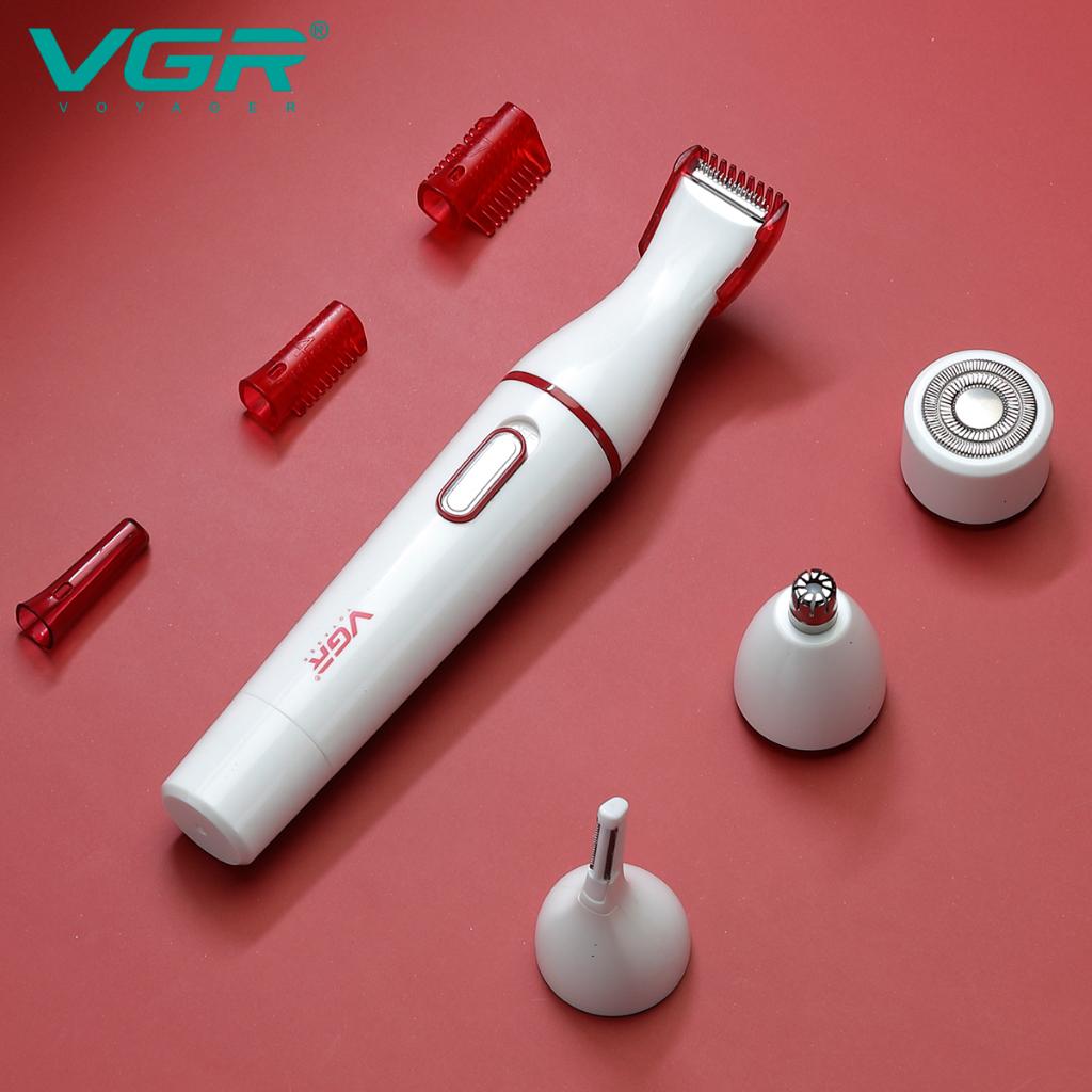Aparador De Pelos Femininos Vgr-725 Cor Branco 110v/220v