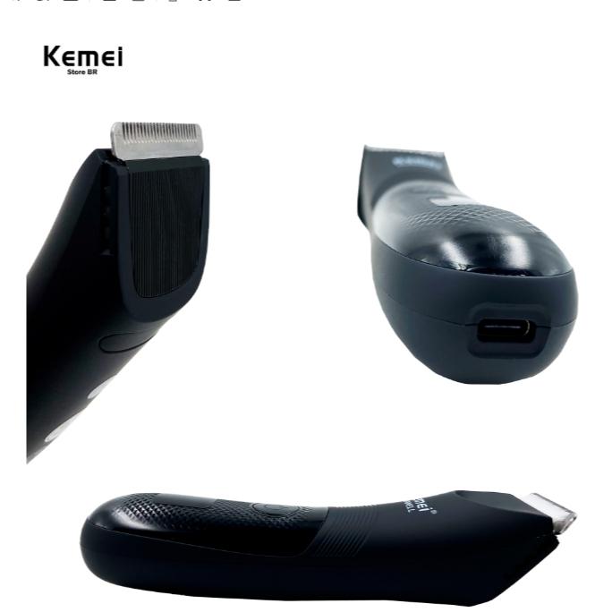 Kemei - 1840 Máquina De Corte Para Cabelo Lâminas De Ceramica Display LED Bivolt