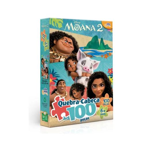Quebra Cabeça 100 Peças Moana 2 - Toyster
