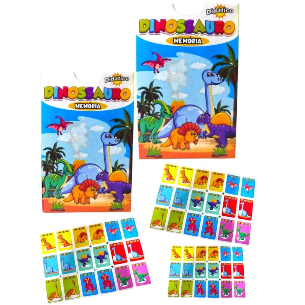 Kit 30 Jogo Da Memoria Dinossauros Infantil P/Kit Festa Lembrancinha Aniversario Prenda Quermesse