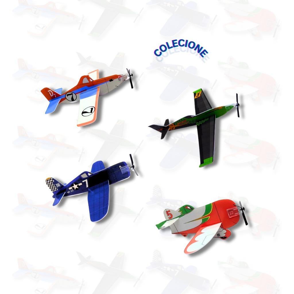 20 Planador Avião Voa Kit Festa Aniversario Dia Da Criança Prenda Lembrancinha Brinquedo Infantil