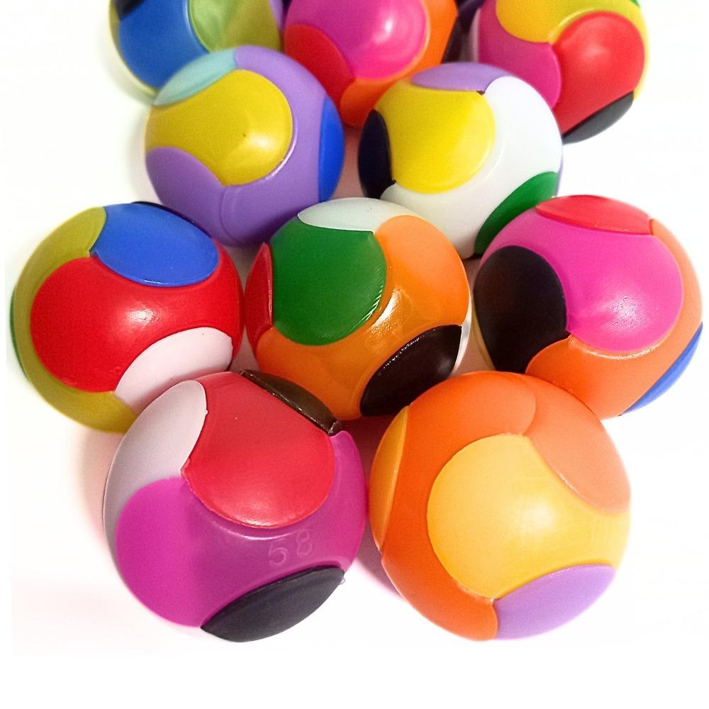 20 Bolinha Mágica De Montar Encaixar Brinquedo Infantil Estilo Cubo Mágico P/Lembrancinha Prenda