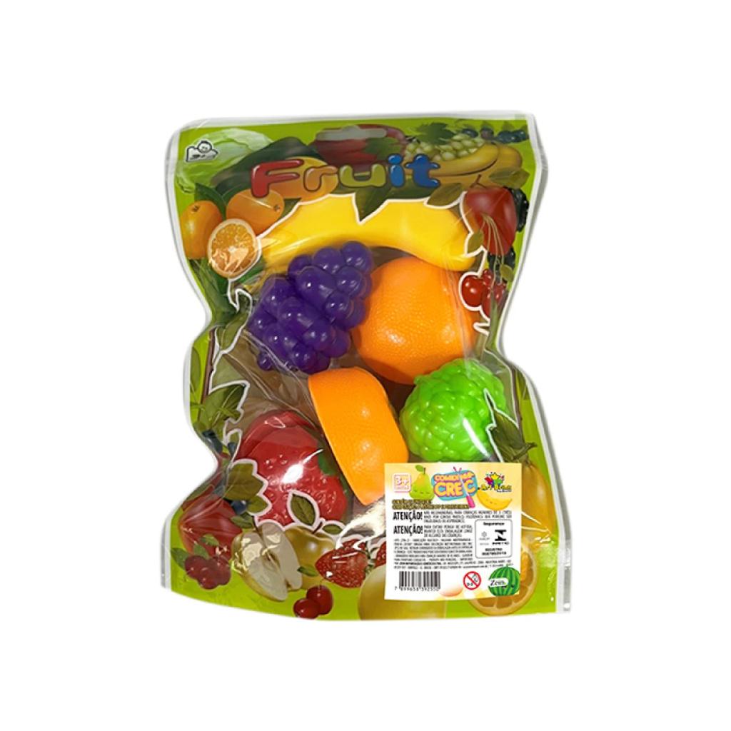 Brinquedo Kit Frutinhas Crec 3 Peças Com Velcro E 2 Acessorios- Art Brink