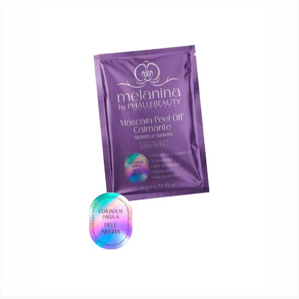 Mascara Peel Off Calmante 10G Sachê Melanina Phallebeauty
