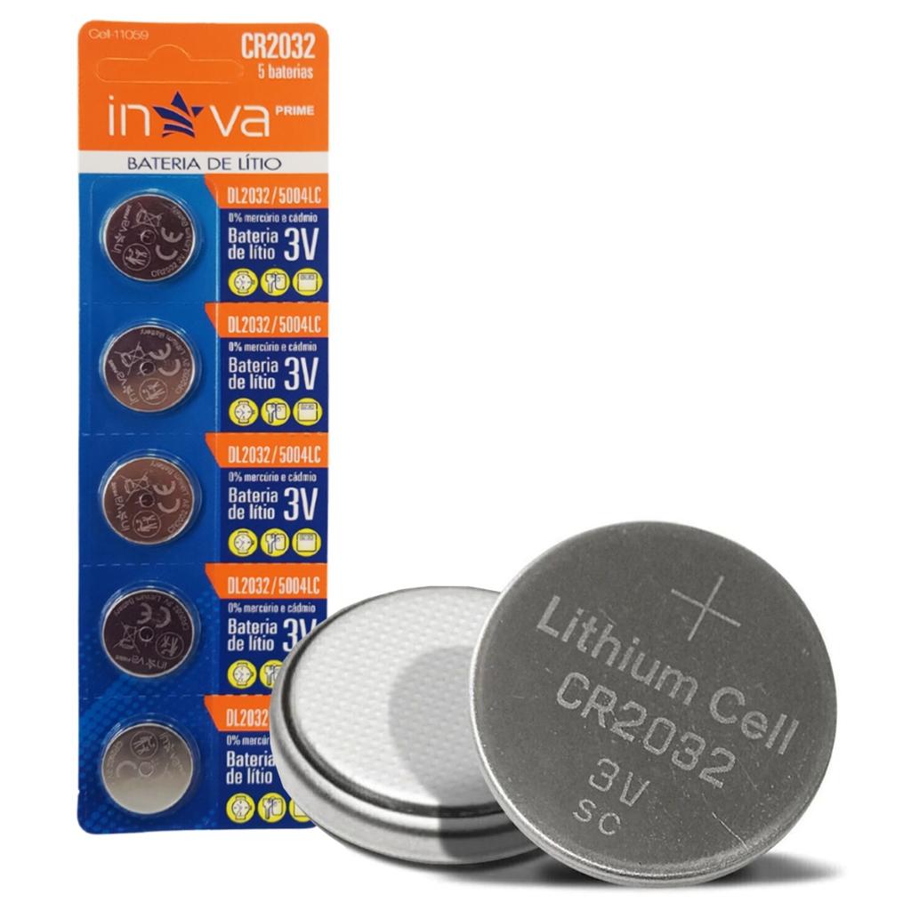 Kit 5 Unidades Bateria De Lítio 3V Inova Prime