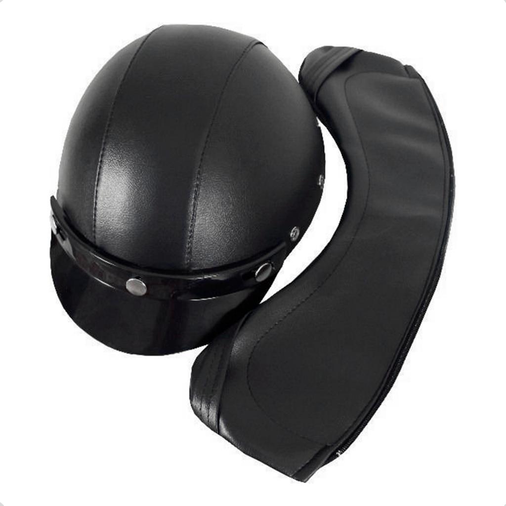 Capacete Couro Coquinho PRO Tork Custom Bike Moto
