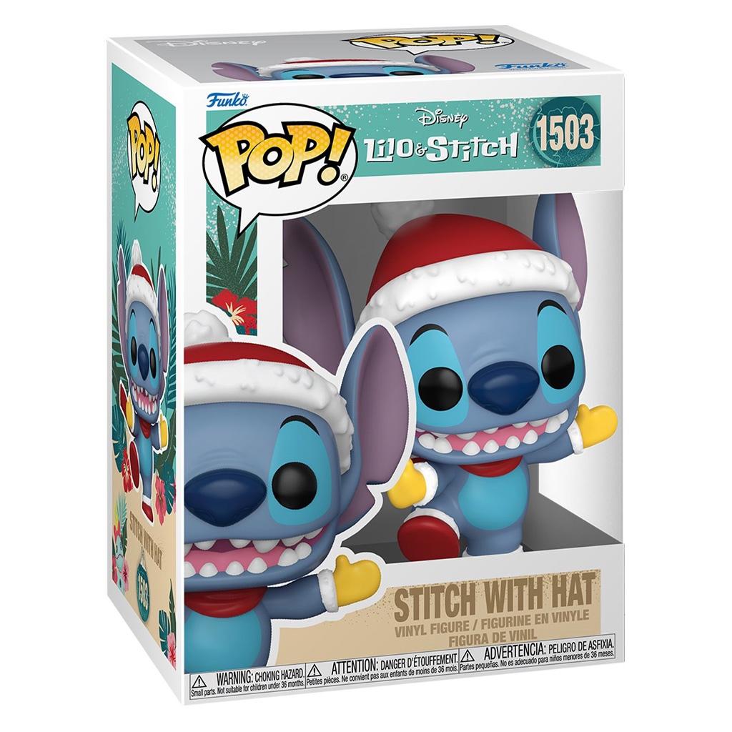 Funko Pop Disney Lilo Stitch Holiday Stitch With Hat 1503 Novo Original