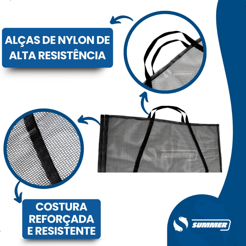 Tapete Para Pesca Com Tela Pvc Preto Emborrachada Reforçado Pesca Esportiva P/Pesagem Premium