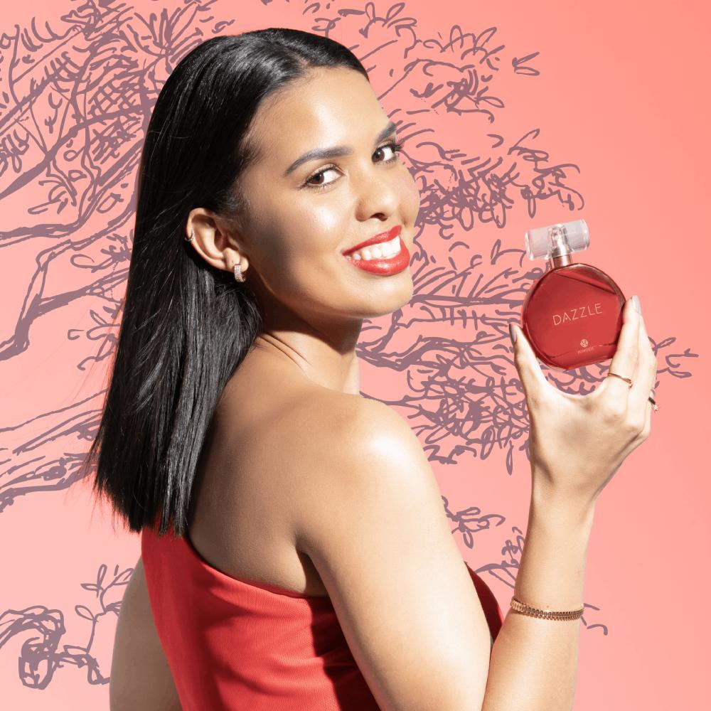 Perfume Feminino Hinode Dazzle Color Vermelho Deo Colônia 60ml