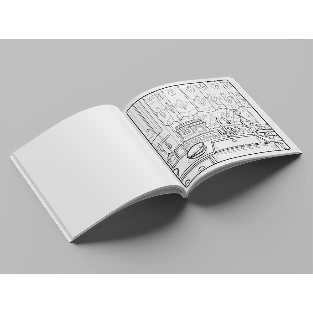 Cute Comfy - Coloring Book For Adults