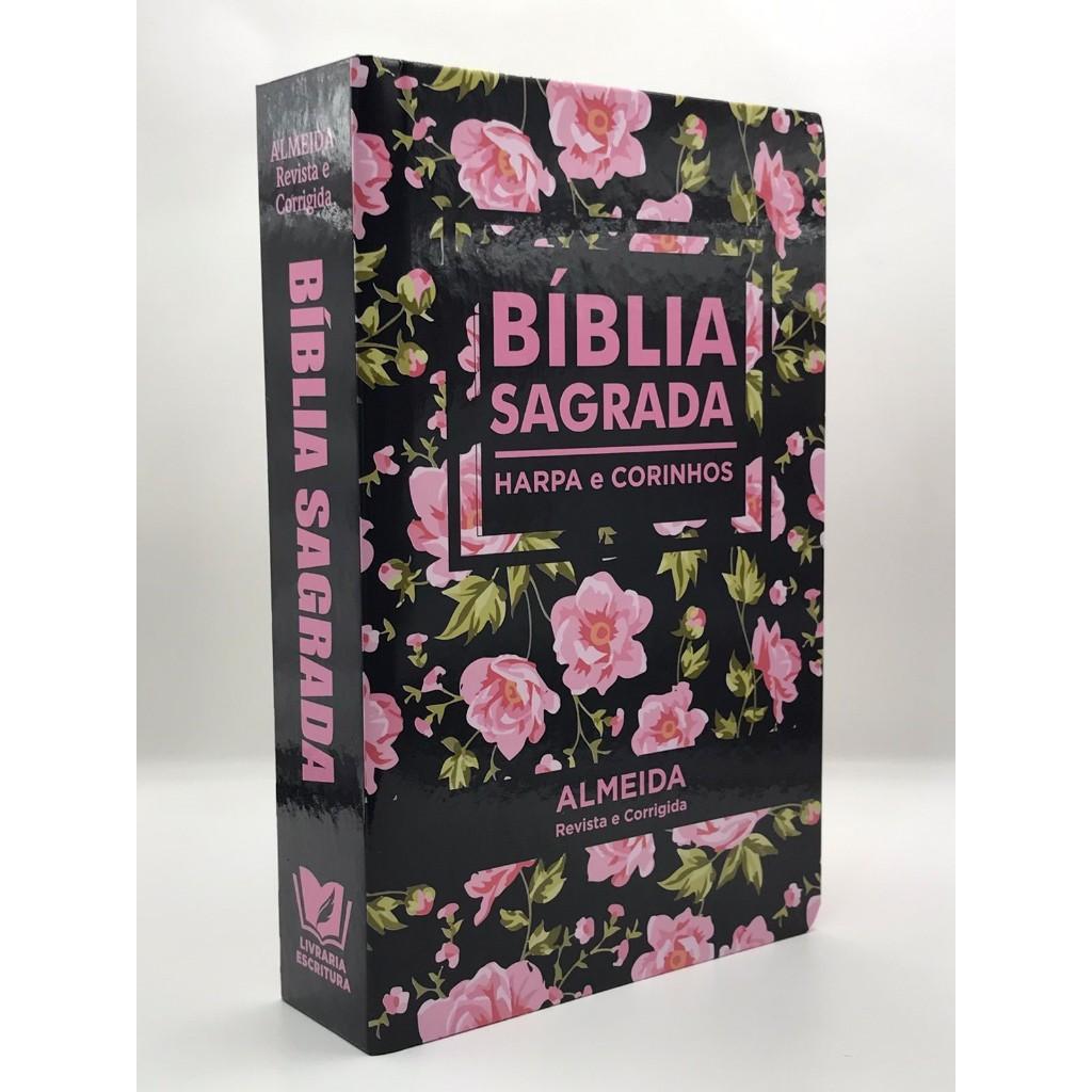 Kit 2 Bíblias Sagrada Tamanho Grande Capa Dura Com Harpa Palavras De Jesus Em Vermelho (kit 41)
