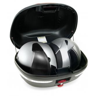Bau Traseiro Moto Universal Givi 45 Litros E450n Lente Vermelha