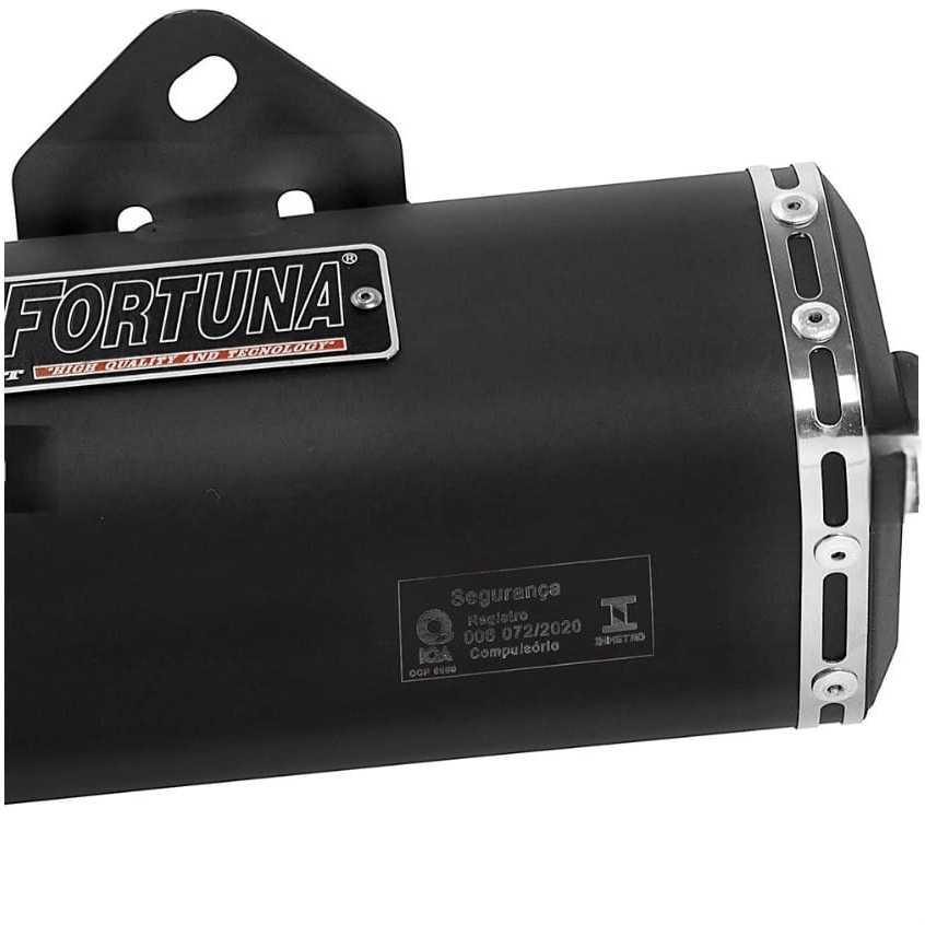 Escapamento Xtz 125 Ano 2002 A 2016 F1 Mini Tri Fortuna Moto Honda Yamaha Cano Descarga Fortuna
