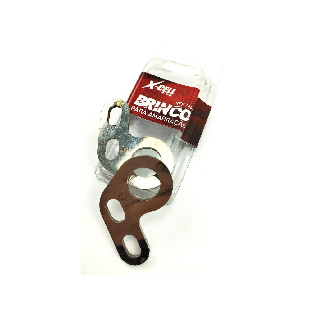 Brinco De Fixação Amarração Transporte Suporte P/Gancho Carretinha Moto Aço Inox Crf