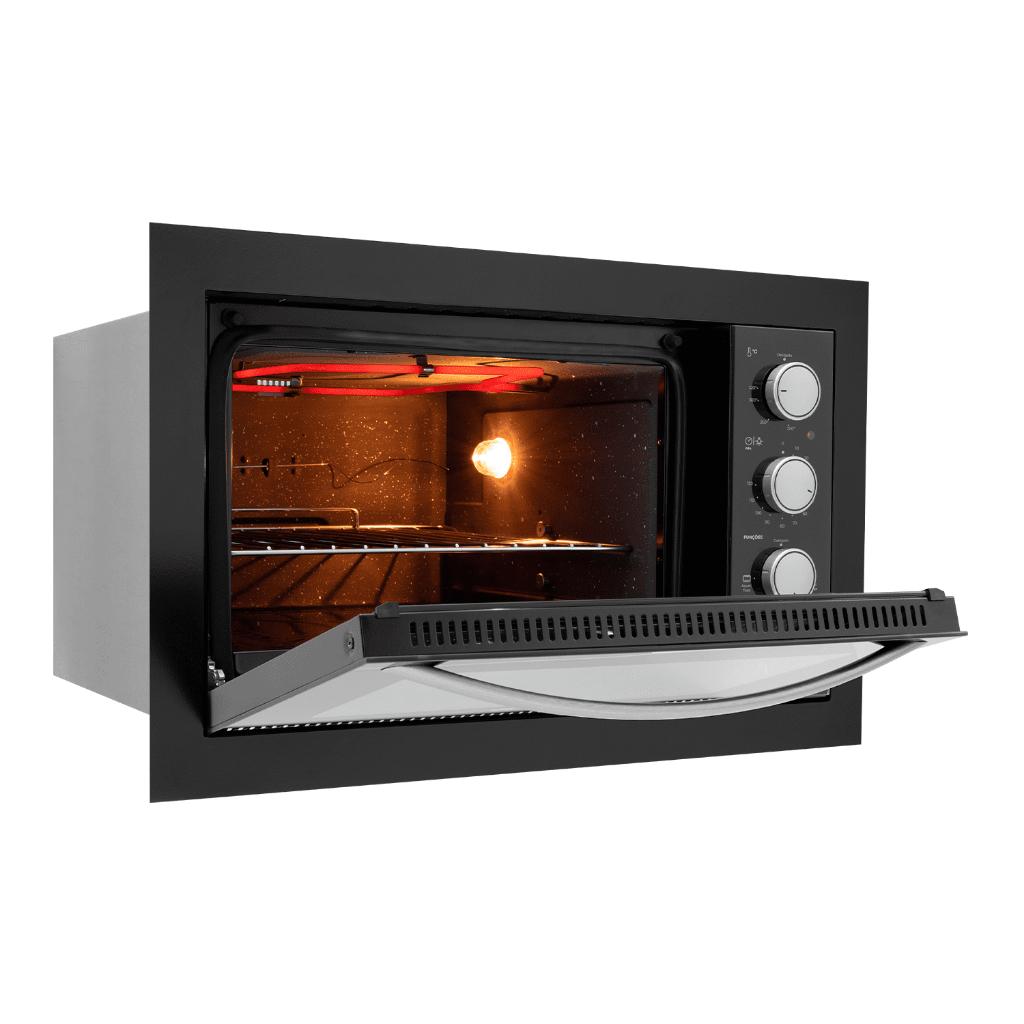 Forno Eletrico Fischer Fit Line Embutir 48l Preto 95481/95482