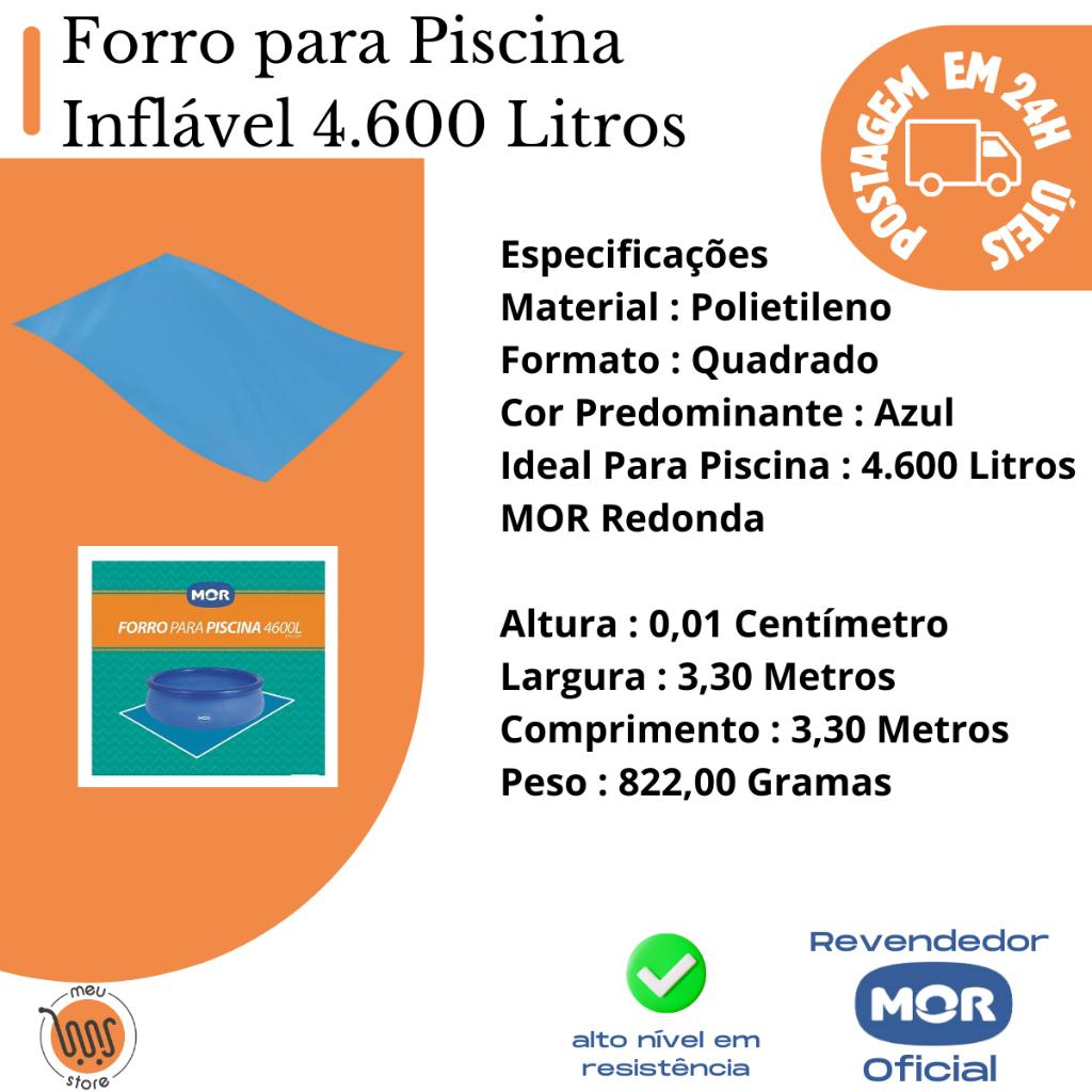 Forro Para Piscina Redonda Splash Fun Azul 4.600 Litros Mor