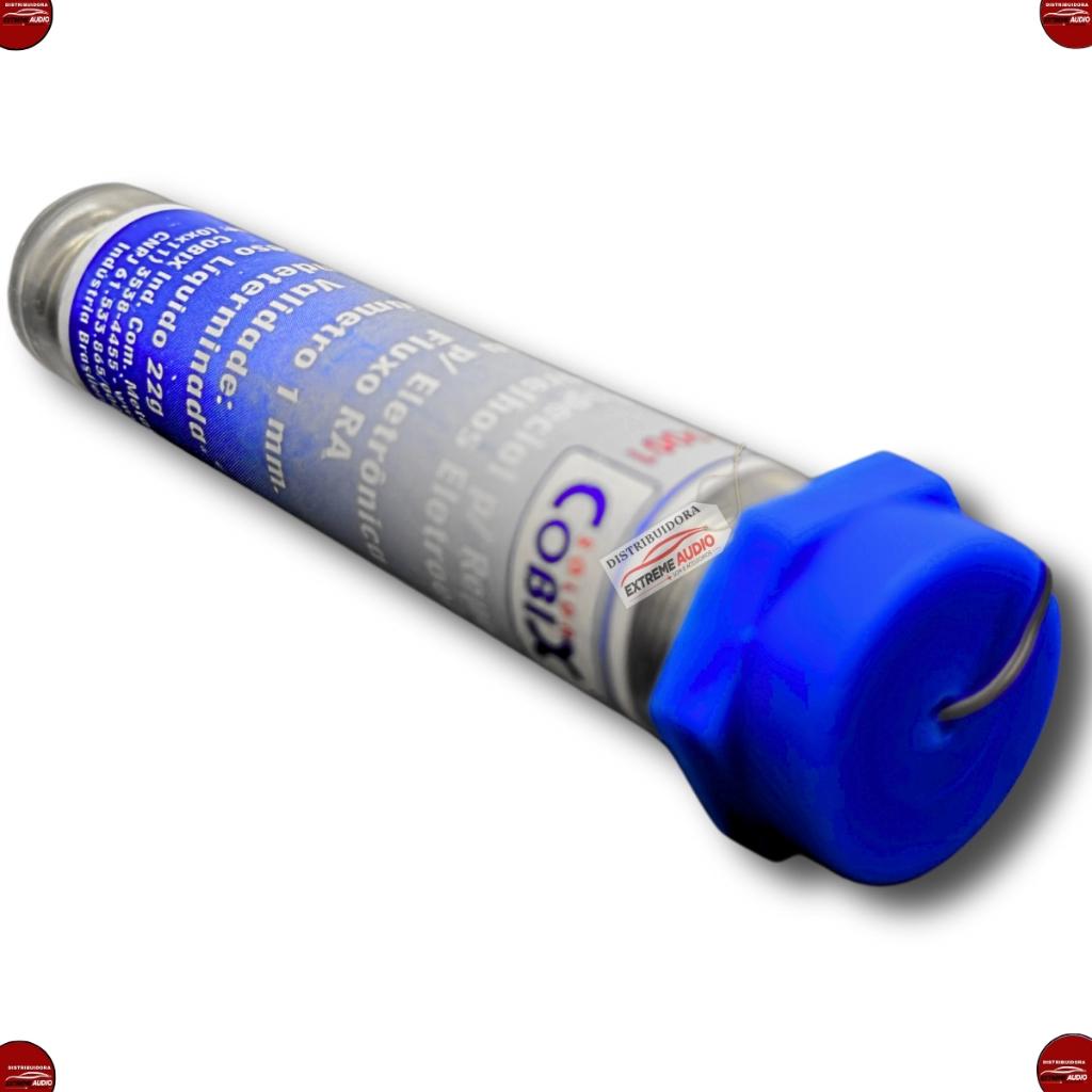 Tubo De Solda Estanho Cobix Com Fluxo Ra 63x37