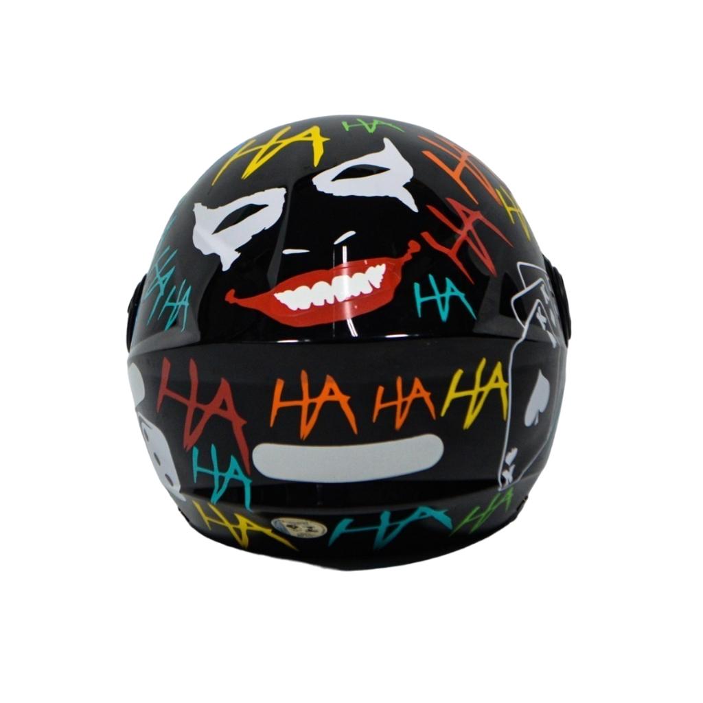 Capacete Aberto New Liberty 3 Personalizado Coringa Alerquina + Viseira Fumê