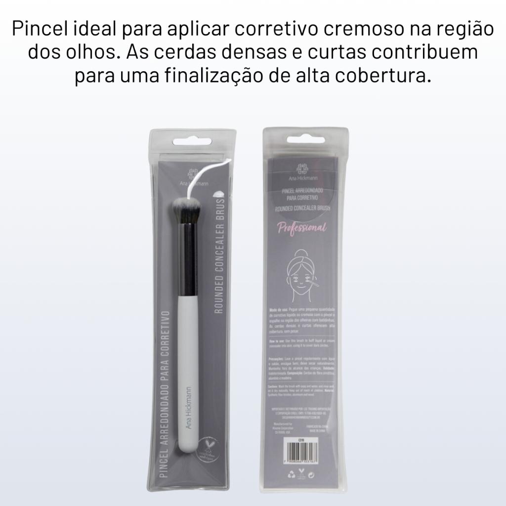 Pincel Arredondado Para Corretivo Concealer Brush Vegano Ana Hickmann