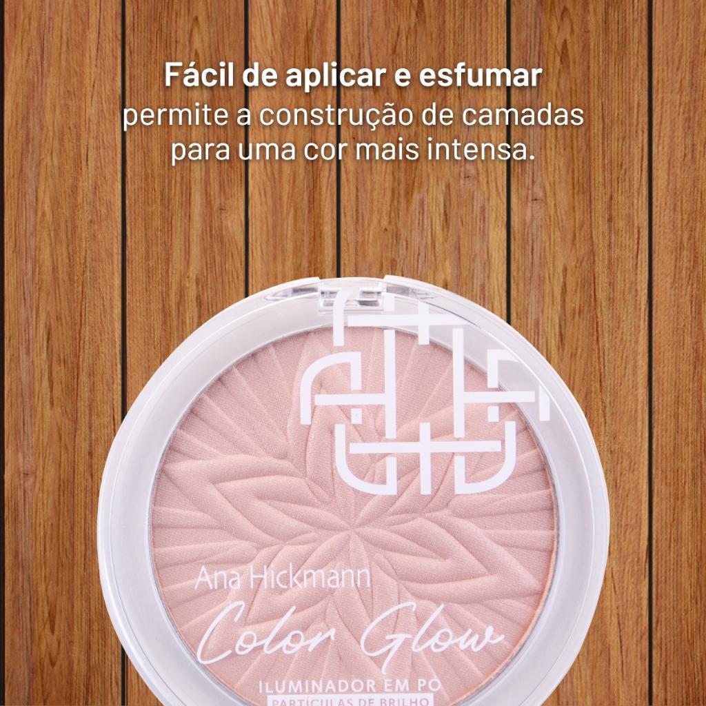 Iluminador Pó Brilho Facial Color Glow Highlighter Ana Hickmann