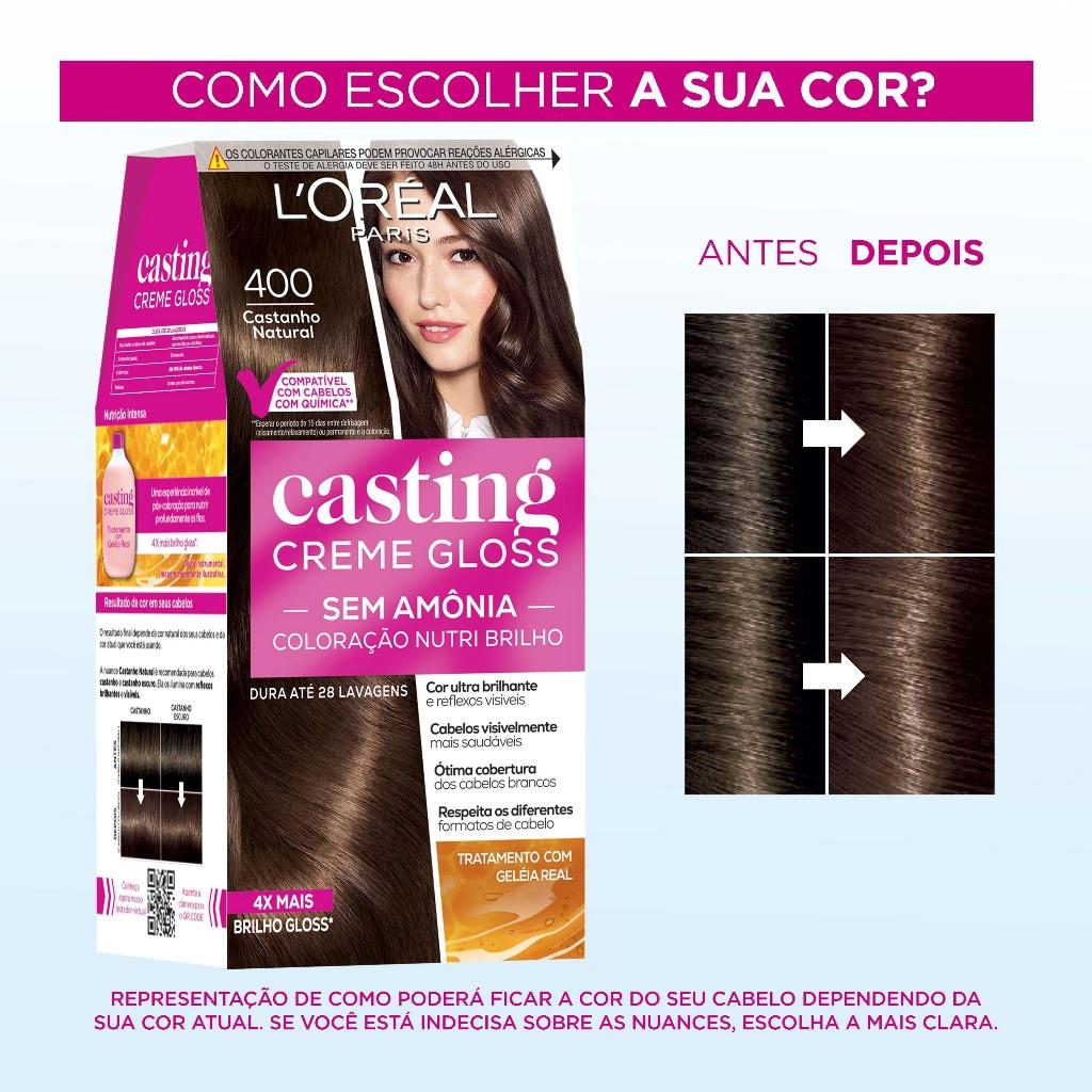 Tintura Casting Creme Gloss 400 Castanho Natural