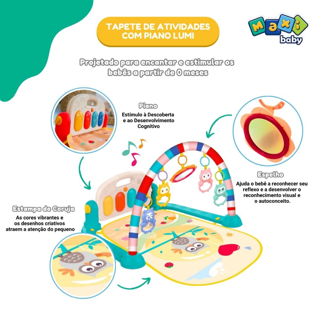 Tapete Ginásio De Atividades Piano Lumi Maxi Baby