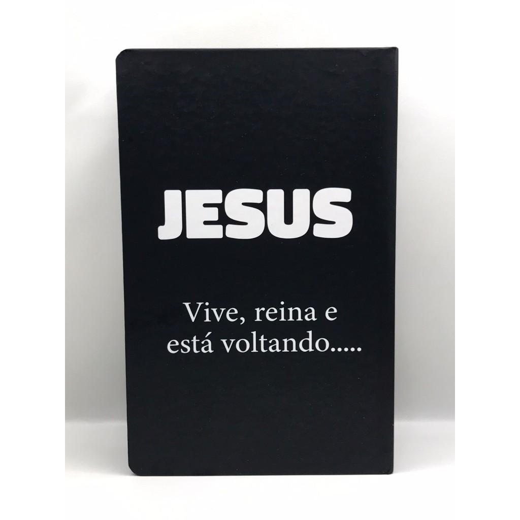 Kit 2 Bíblias Sagrada Tamanho Grande Capa Dura Com Harpa Palavras De Jesus Em Vermelho