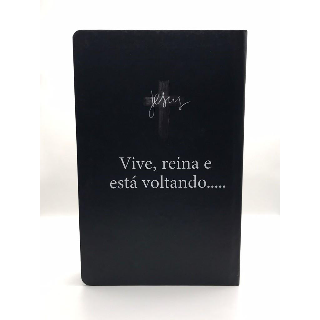 Kit 2 Bíblias Sagrada Tamanho Grande Capa Dura Com Harpa Palavras De Jesus Em Vermelho