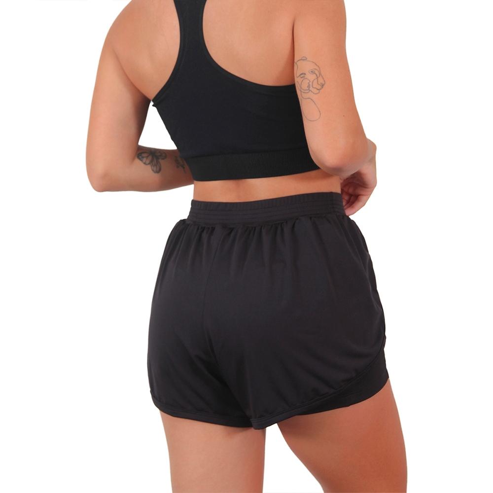 Shortinho Corrida Feminino Fitness Com Bolsos