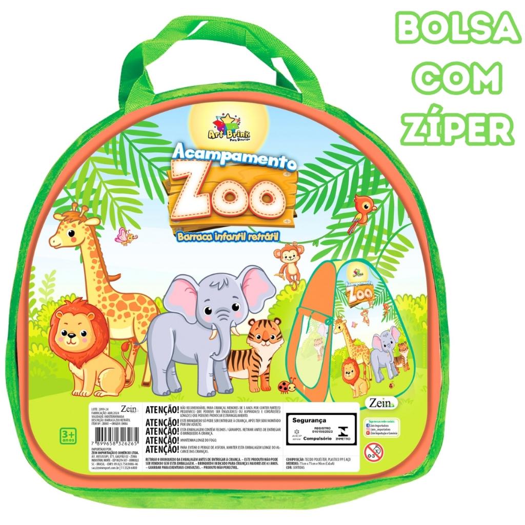 Barraca Infantil Cabana Dobrável Toca Tenda Zoológico