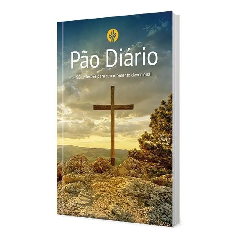 Kit Com 5 Devocional Pão Diário 90 Reflexões Capa Cruz
