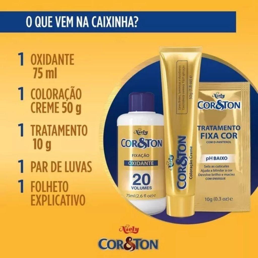 Tinta De Cabelo Cor Ton Niely Castanho Escuro 3.0