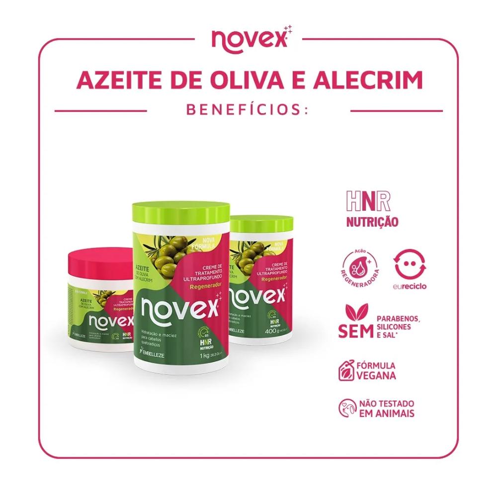 Máscara De Tratamento Novex Azeite De Oliva 400g