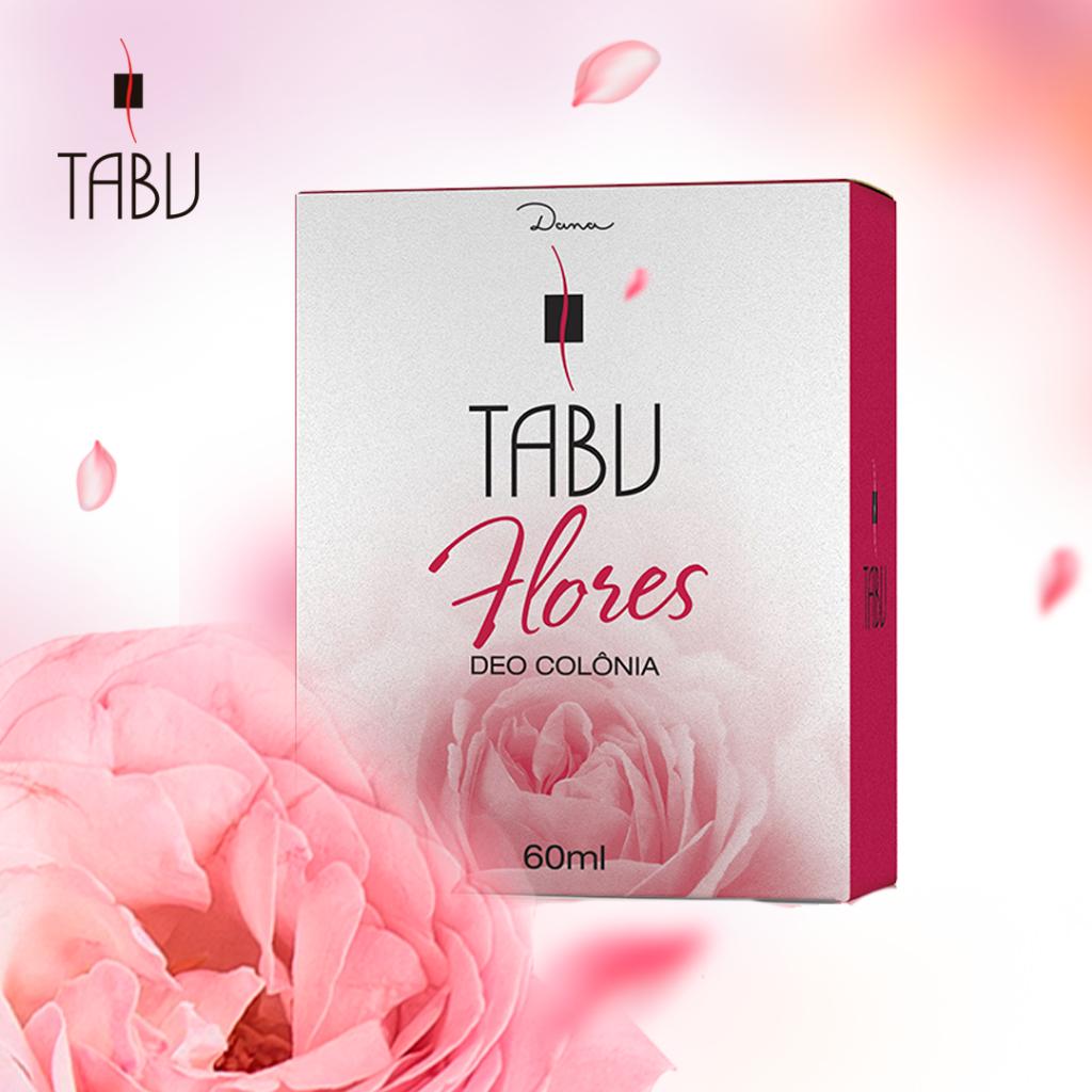 Kit 2 Itens - Deo Colônia Tabu + Desodorante Creme Antitranspirante Flores 60ml