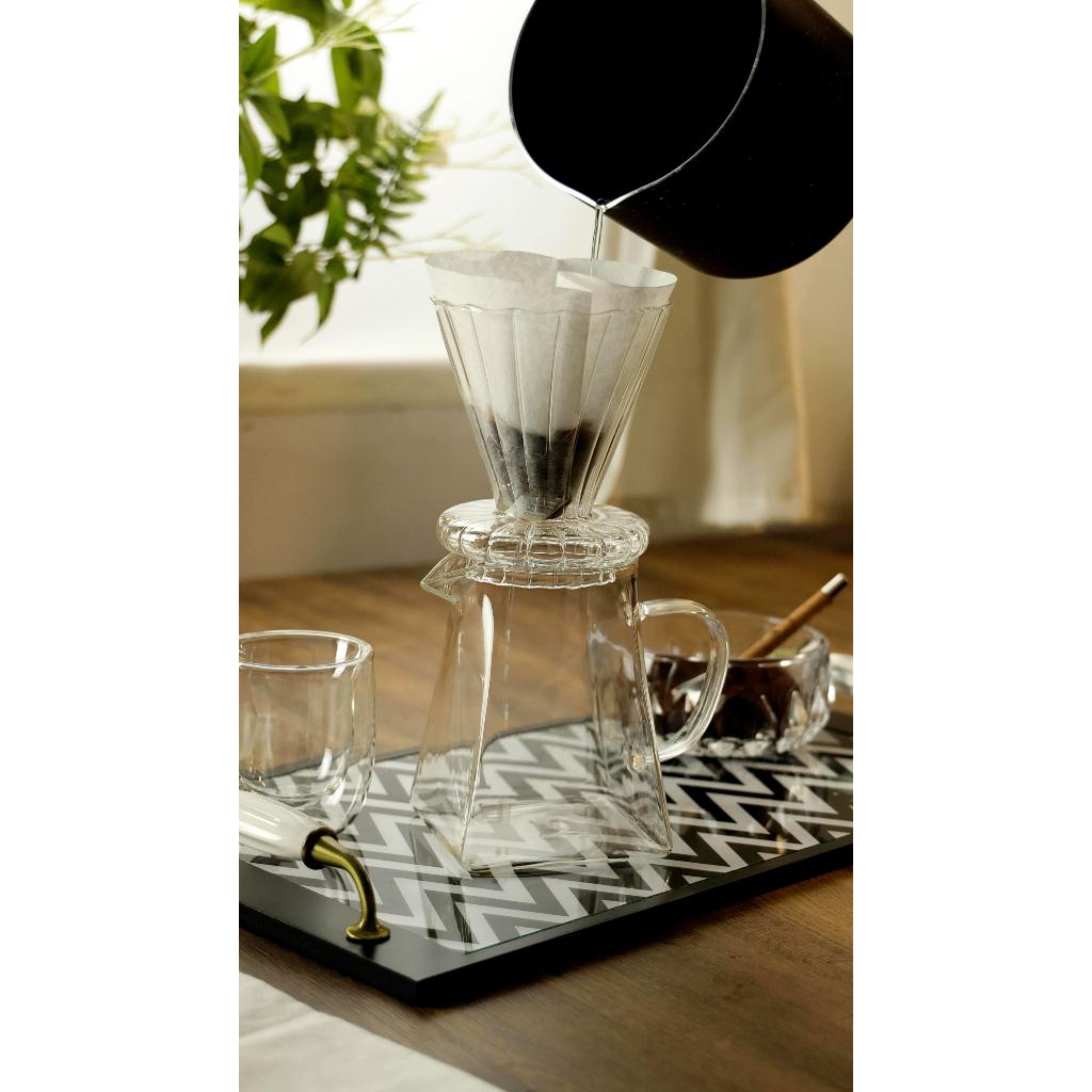 Cafeteira E Filtro Borossilicato De Vidro Incolor Wolff Moderno Luxo Café