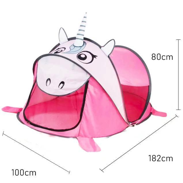 Barraca Unicórnio 3D - Auto Montável - Anti Mosquito - Anti Alérgico - 182cm Poliéster - Inmetro