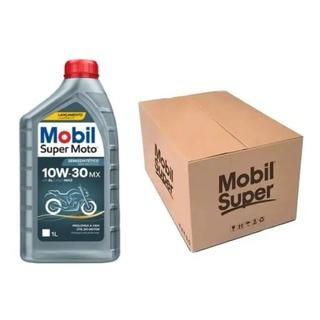 Caixa 24L Óleo Mobil Super 10w30 4t Titan Fan Start 160 Moto Galpão