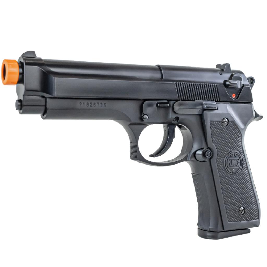 Pistola De Airsoft M92 Kwc Spring 6mm Mola Rossi + 30 Alvos + 1000 Bbs Rossi