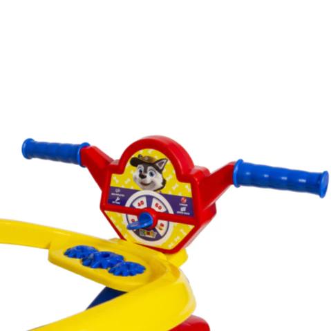 Motoca Reforçada Premium Inmetro -completa Menino Triciclo C/pedal Apoio Empurrador - Gold
