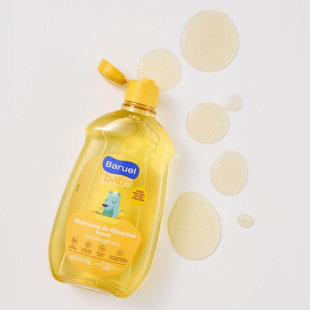Shampoo Infantil Glicerina Suave Baruel Baby 400ml