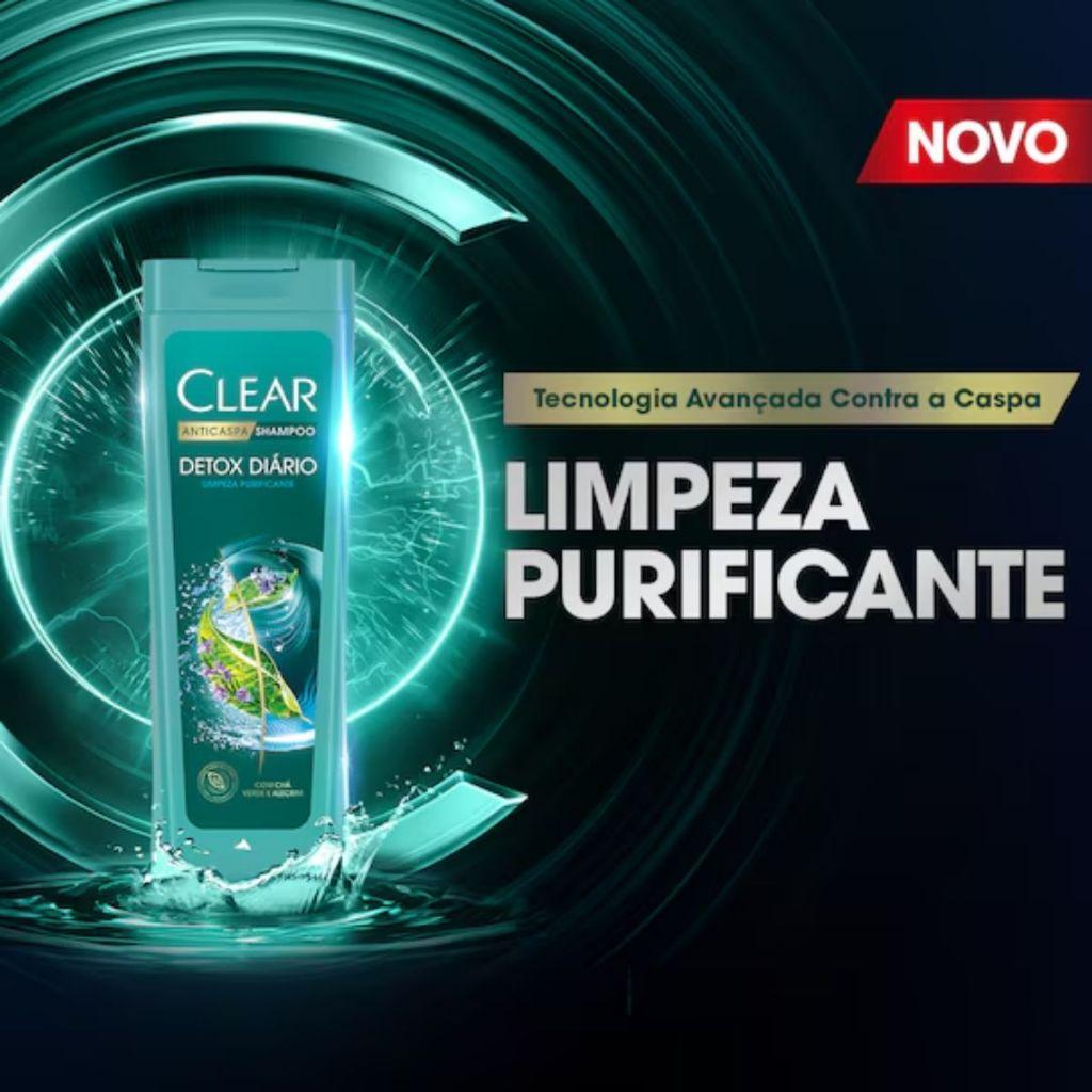Shampoo Clear Women Anticaspa Detox 400ml - 70ml Grátis