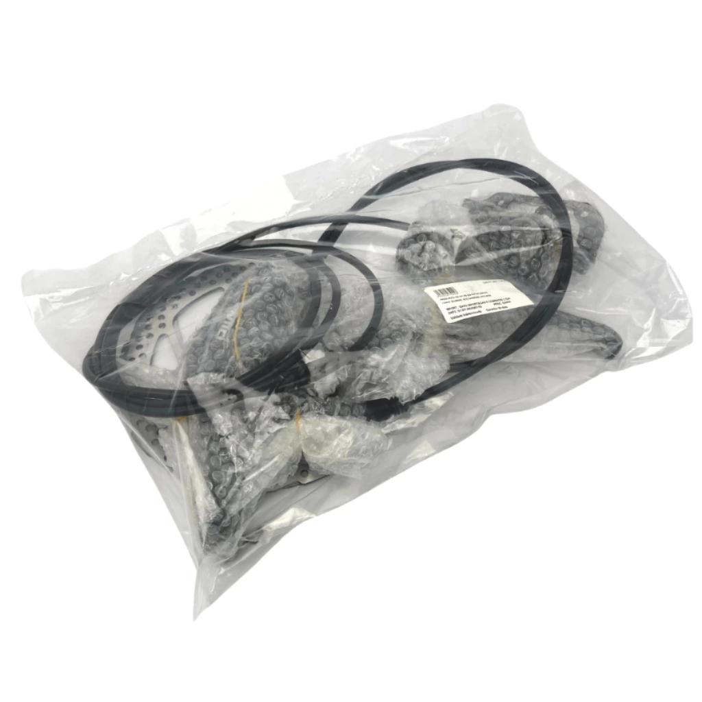 Par Freio Hidráulico Absolute Wild 2 Hd-220 - Pinça 2 Pistões C/Discos De 6 Parafusos 160mm Preto