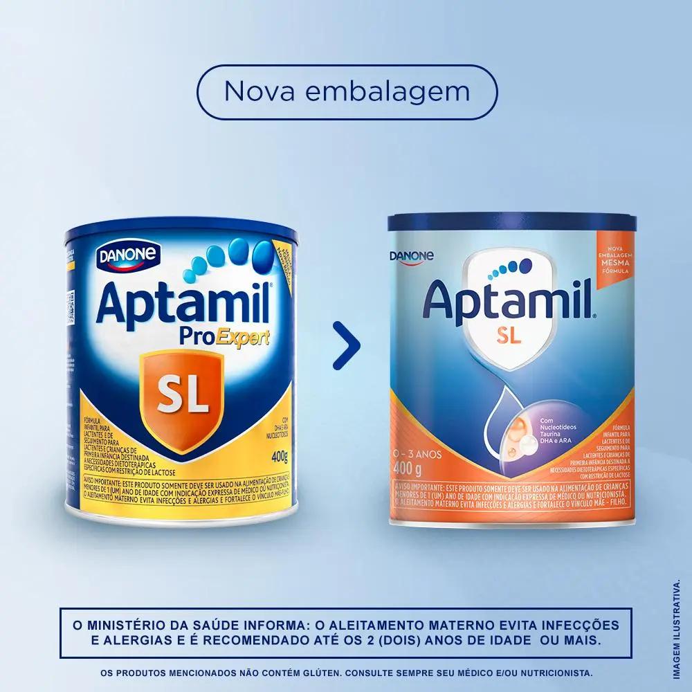 Fórmula Infantil Em Pó Danone Aptamil Sl Lata 800g
