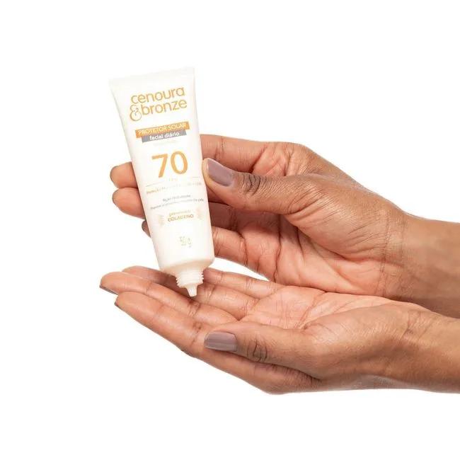 Kit Protetor Solar Facial FPS 30 + Protetor Solar Facial FPS 30 Cenoura Bronze